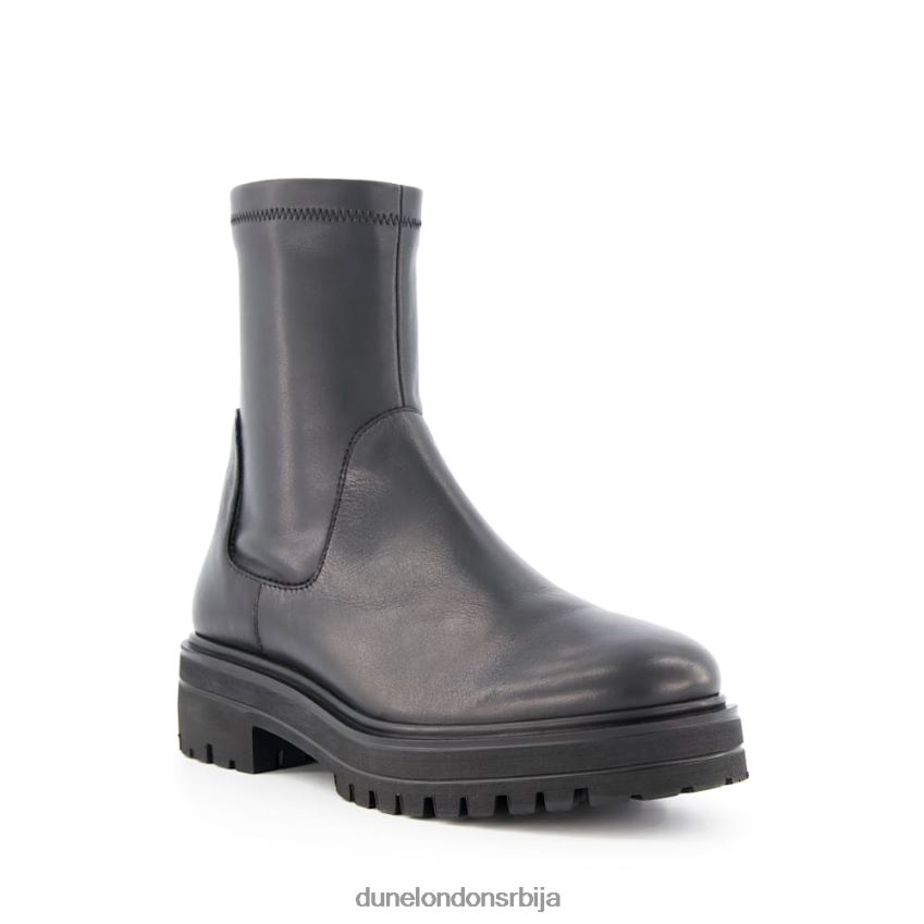 Жене Dune London црн чизме од растегљиве коже путнеис J80F88379