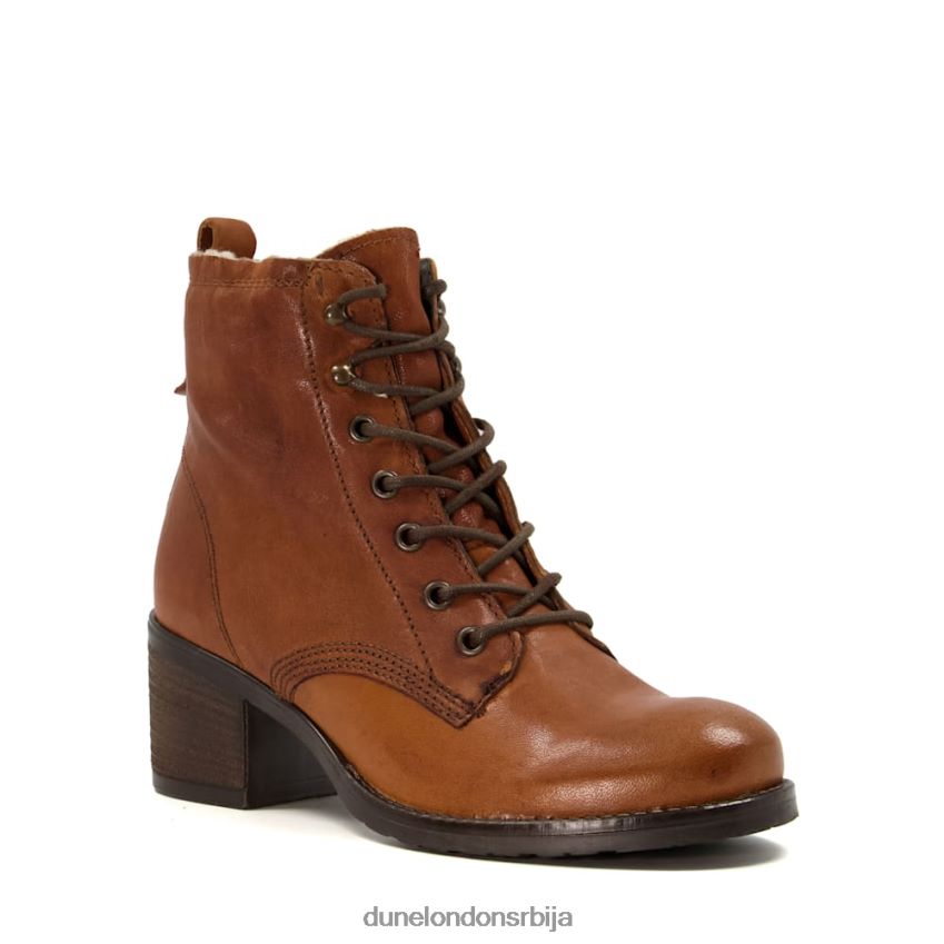 Жене Dune London тан подстављене кожне глежњаче са блок петом патсие д J80F88420