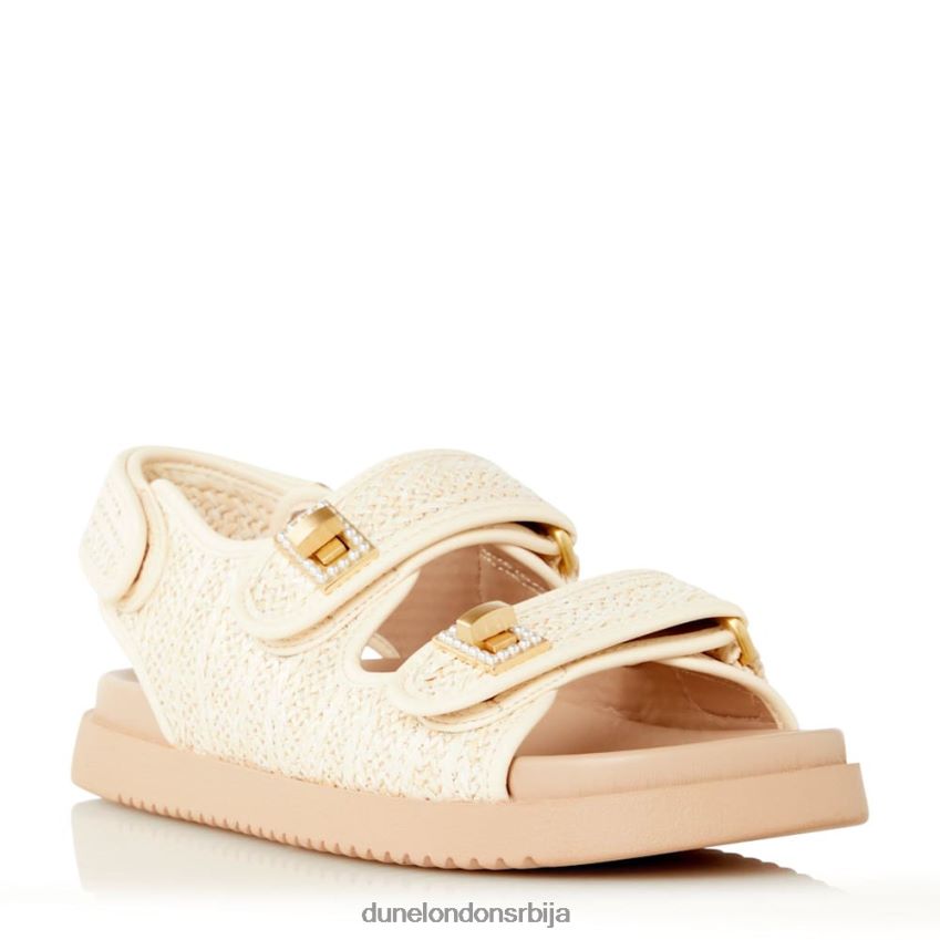 Жене Dune London природним равне сандале са двоструким ременом лоцкстоцкк J80F88431