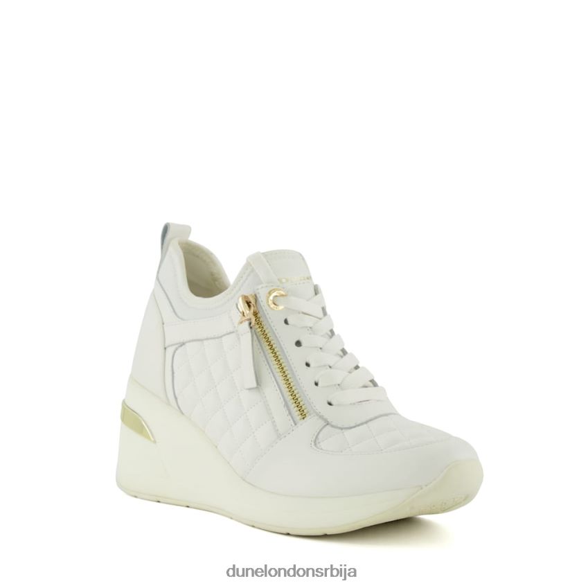 Жене Dune London бео патике на клин на пертле еилинс J80F88551