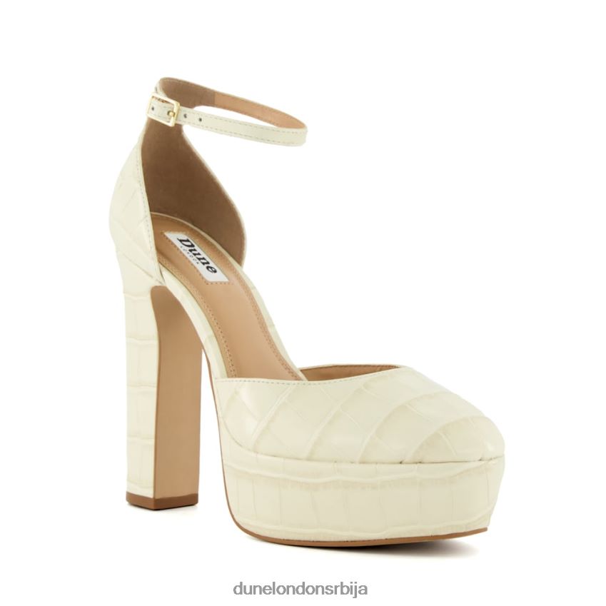 Жене Dune London ецру ципеле са платформом од крокодила са принтом од коже Мери Џејн конкурс J80F88173 Жене Dune London ецру ципеле са платформом од крокодила са принтом од коже Мери Џејн конкурс J80F88173