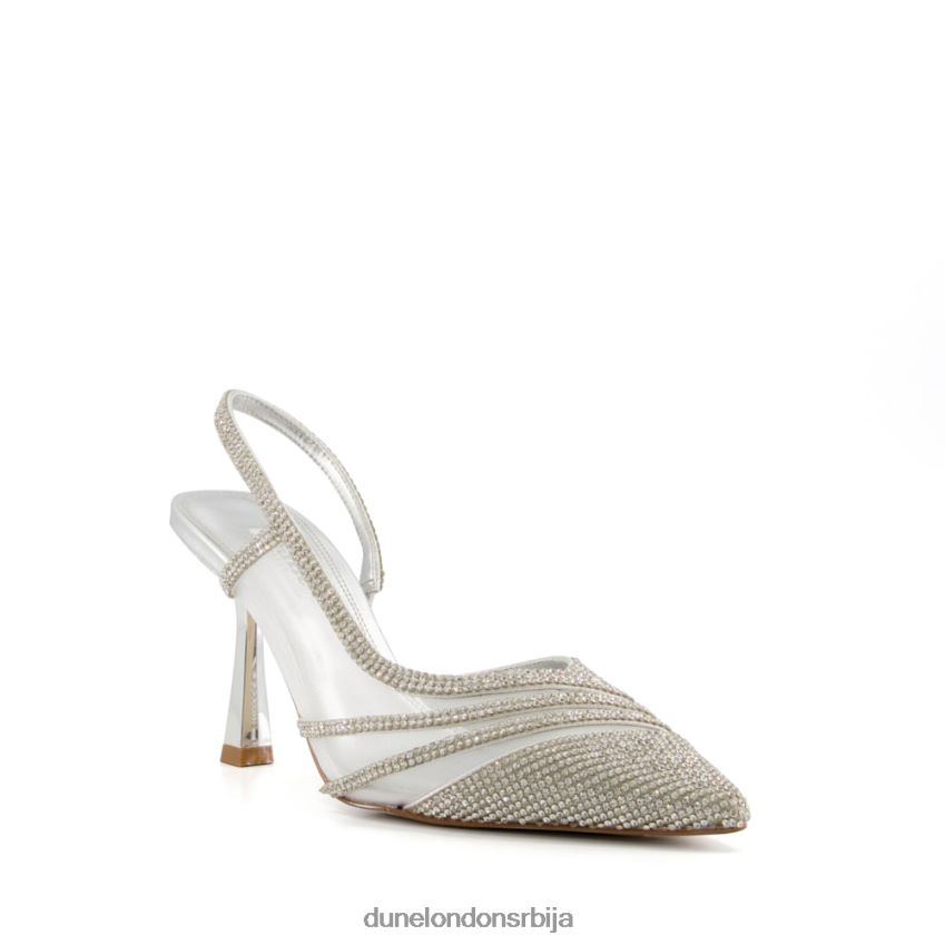 Жене Dune London сребро улепшане дворске потпетице цхампер J80F88640
