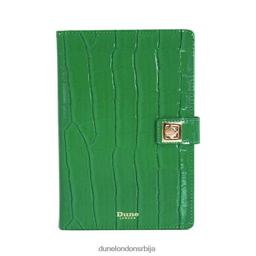 Жене Dune London зелен турн-лоцк а5 нотебоок потписан J80F88240