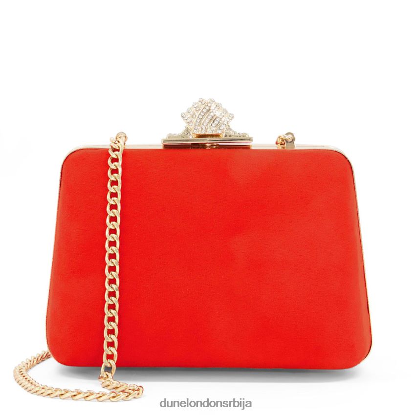 Жене Dune London наранџаста квачило са дијамантом са чврстим кућиштем постати J80F88223