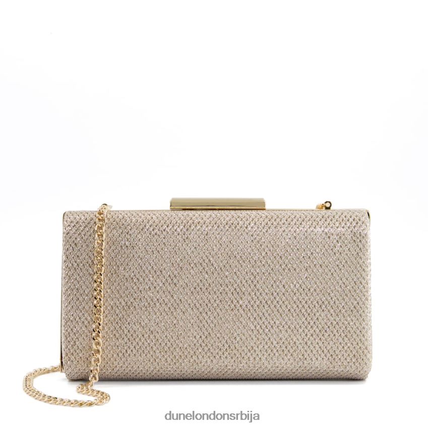 Жене Dune London злато светлуцава торба за квачило бинита J80F88352