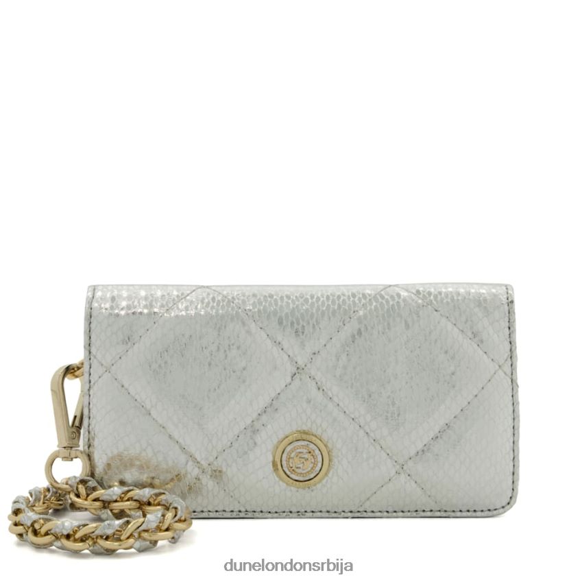 Жене Dune London сребро прошивена микро торба ские J80F8836