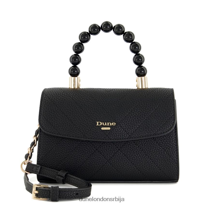 Жене Dune London црн прошивена торба са малим перлама тачке J80F88188
