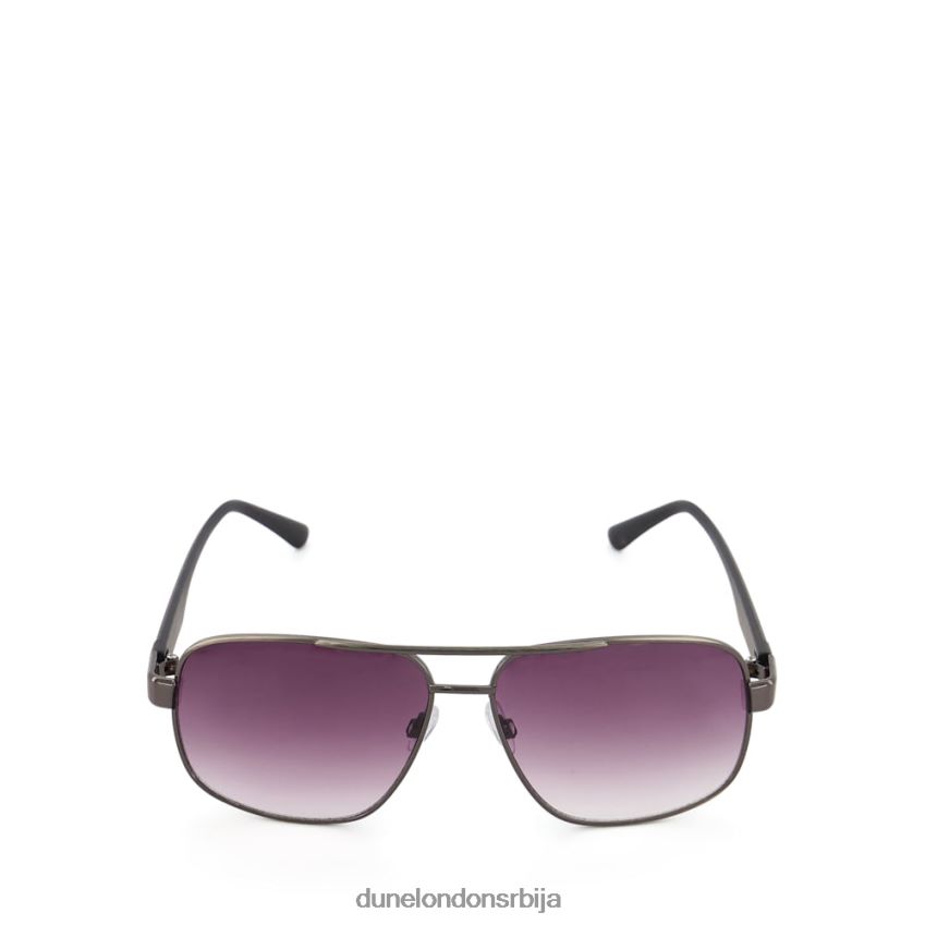мушкарци Dune London гунметал наочаре за сунце са квадратним оквиром ослло J80F88693